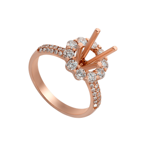 Vỏ nhẫn Kim cương Vàng 18K PNJ 00DDX000011