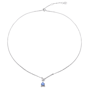 Dây cổ bạc đính đá Disney|PNJ Cinderella ZTXMW000004