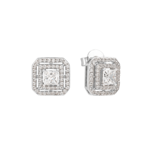 Bông tai bạc đính đá PNJSilver XMXMW060059