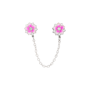 Hạt charm chặn DIY PNJSilver hình bông hoa mười cánh 00XMW060038