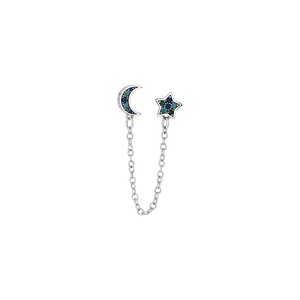 Hạt charm chặn DIY PNJSilver hình trăng sao 00XMW060039