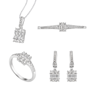 Bộ trang sức Bạc đính đá PNJSilver 000055-000013