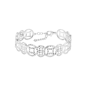 Vòng tay Vàng trắng Ý 18K PNJ 0000W000034