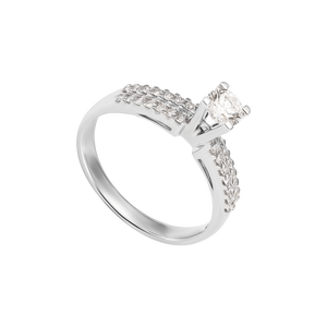 Nhẫn Kim cương Vàng trắng 14K PNJ DDDDW002696