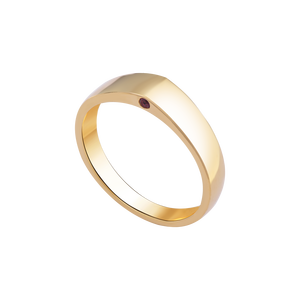 Nhẫn Cưới Vàng 18K đính đá Ruby PNJ RB00Y000137