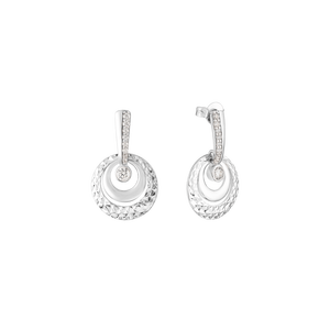 Bông tai bạc đính đá PNJSilver XMXMW000047