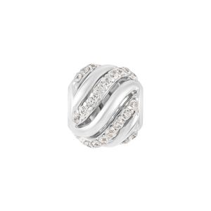 Hạt charm xỏ DIY đính đá PNJSilver Xmas XM00W000019