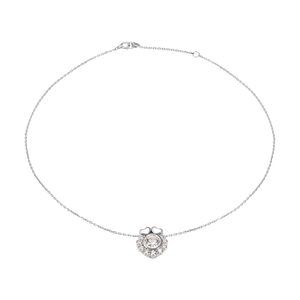 Dây cổ trẻ em Vàng trắng 10K đính đá ECZ PNJ XMXMW060121