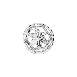 Hạt Charm Vàng trắng Ý 18K PNJ 0000W000067