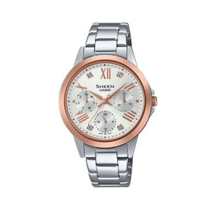 Đồng Hồ Casio Nữ SHE-3516SG-7AUDF Dây Thép Không Gỉ 35 mm