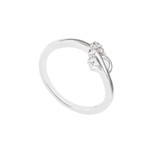 Nhẫn Vàng trắng 10K đính đá ECZ PNJ XM00W000999