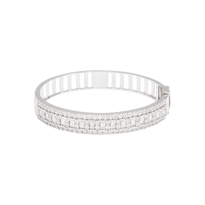 Vòng tay Vàng trắng 10K đính đá ECZ PNJ XMXMW000699