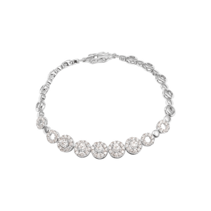 Lắc tay Kim cương Vàng trắng 14K PNJ DDDDW000085