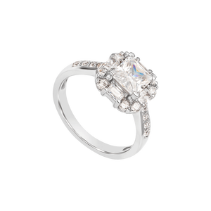 Nhẫn Vàng trắng 10K đính đá ECZ PNJ XMXMW002477