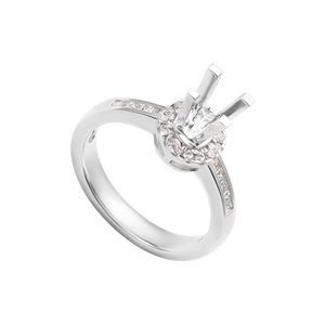 Vỏ nhẫn Kim cương Bạch kim PNJ 00DDW000014