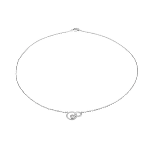 Dây cổ Bạc đính đá ECZ PNJSilver XM00W000027