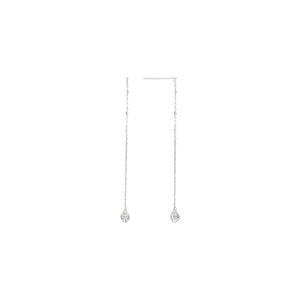 Bông tai Vàng trắng 10K đính đá ECZ PNJ XMXMW001688