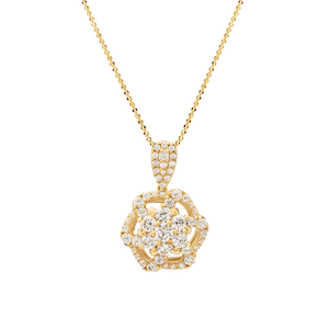 Mặt dây chuyền Vàng 18K đính đá CZ PNJ XMXMY004882