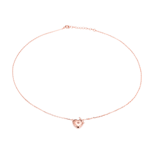 Dây cổ bạc đính đá PNJSilver hình trái tim XMXMX060006