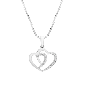 Mặt dây chuyền bạc đính đá PNJSilver hình trái tim XMXMK000047