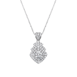 Mặt dây chuyền Kim cương Vàng trắng 14K PNJ DDDDW001061