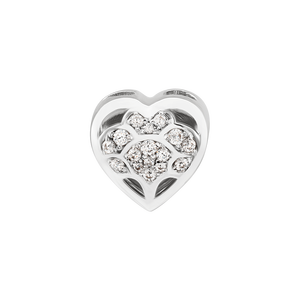 Hạt Charm Vàng trắng 10K đính đá ECZ PNJ XMXMW000044