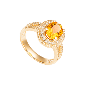 Nhẫn Vàng 18K đính đá Citrine PNJ CTXMY000459