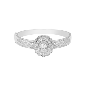 Vòng tay Vàng trắng 10K đính đá ECZ PNJ XMXMW000754