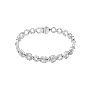 Lắc tay Kim cương Vàng trắng 14K PNJ DDDDW000409