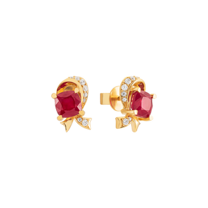 Bông tai Vàng 18K đính đá Ruby PNJ RBXMY000328