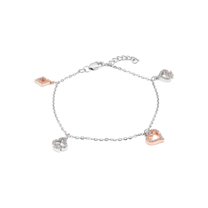 Lắc tay Vàng 10K đính đá ECZ Disney|PNJ Alice In Wonderland XMXMH000040