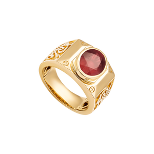 Nhẫn nam Vàng 18K đính đá Ruby PNJ RB00Y000151