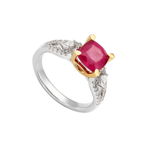 Nhẫn Vàng 14K đính đá Ruby PNJ RBDDC000026