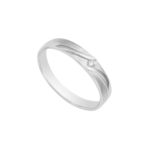 Nhẫn cưới Kim cương Vàng trắng 14K PNJ DD00W000481