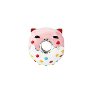 Hạt charm xỏ bạc PNJSilver hình bánh donut 0000W060275