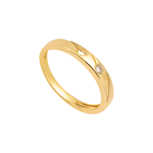 Nhẫn cưới Kim cương Vàng 18K PNJ Chung Đôi DD00Y000705