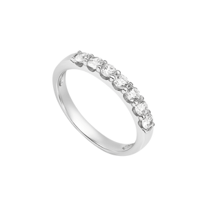 Nhẫn Vàng trắng 10K đính đá ECZ PNJ XM00W000093