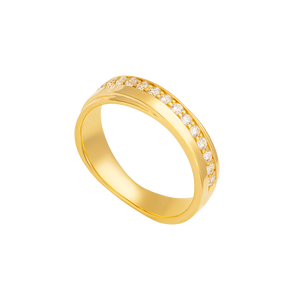 Nhẫn cưới Vàng 18K đính đá ECZ PNJ XM00Y000876