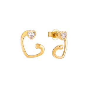 Bông tai Vàng 10K đính đá ECZ STYLE By PNJ Trịnh Collection XM00Y002703