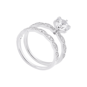 Nhẫn Bạc đính đá PNJSilver XMXMW060081