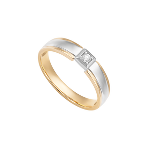 Nhẫn cưới nam Kim cương Vàng 18K PNJ True Love 19 DD00C000552