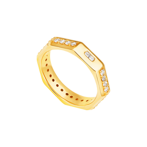 Nhẫn cưới Kim cương Vàng 18K PNJ The Moment DDDDY000728