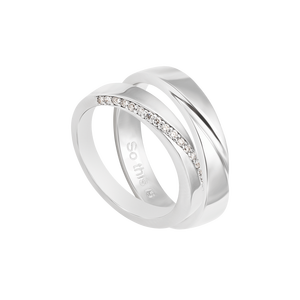 Bộ trang sức Kim cương Vàng trắng 14K PNJ 03597-02212