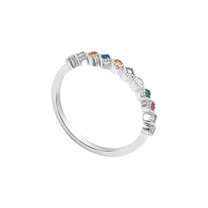 Nhẫn Bạc đính đá CZ PNJSilver cách điệu XMXMW060093