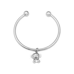 Vòng tay trẻ em bạc PNJSilver hình con khỉ 0000K000054