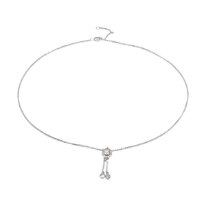 Dây cổ Kim cương Vàng trắng 14K PNJ DDDDW000191