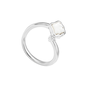 Nhẫn bạc đính ngọc trai Mother of Pearl PNJSilver hình vỏ sò PMXMW060000