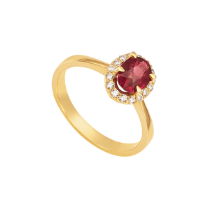 Nhẫn Vàng 18K đính đá Ruby PNJ RBXMY000557