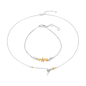 Bộ trang sức Vàng 14K đính đá ECZ Disney|PNJ 00060-00122