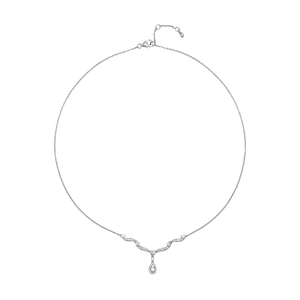 Dây cổ Kim cương Vàng trắng 14K PNJ DDDDW000375